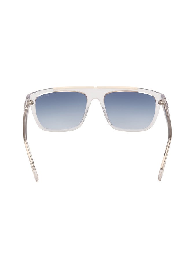 GUESS نظارات شمسية مستطيلة للرجال مع حماية من الأشعة فوق البنفسجية - GU0012226W57 - حجم العدسة: 57 مم - Image 4